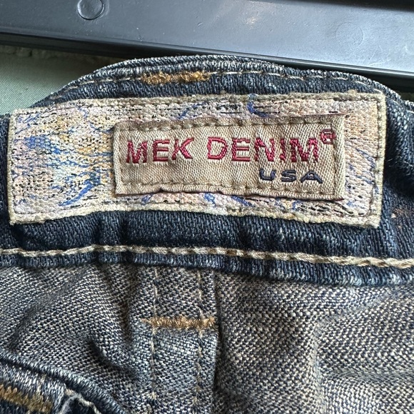 MEK Denim ‘Santiago’ Distressed Miss Me Women’s Jeans Straight Cut Size 28/36 - Picture 7 of 14
